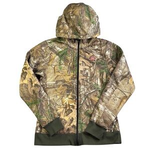 Under Armour Women's M Storm Realtree Camo Full-Zip Fleece Jacket Cold Gear Xtra